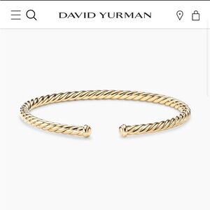 Brand new barely work David Yurman 18k Gold Bangle.